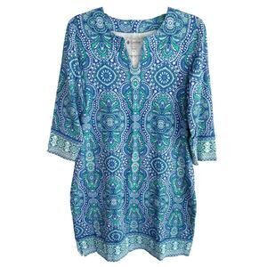 Coolibar | Oceanside 3/4 Sleeve Tunic Dress UPF 50+ SOFT STRETCHY Women's Small
